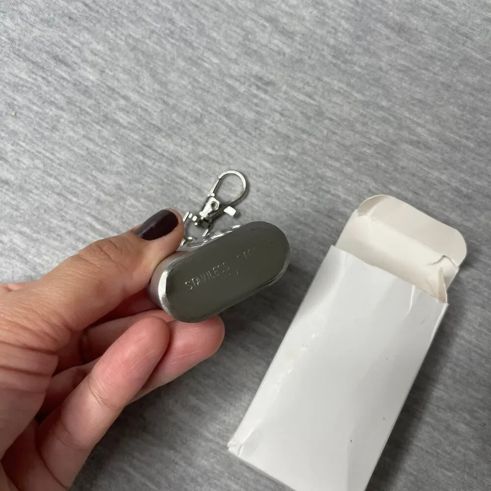 SHEIN 1 Oz Keychain Stainless Steel Flask Bottle